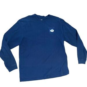 Men’s Southern Tide Navy Blue L /S Tee T-Shirt  Large